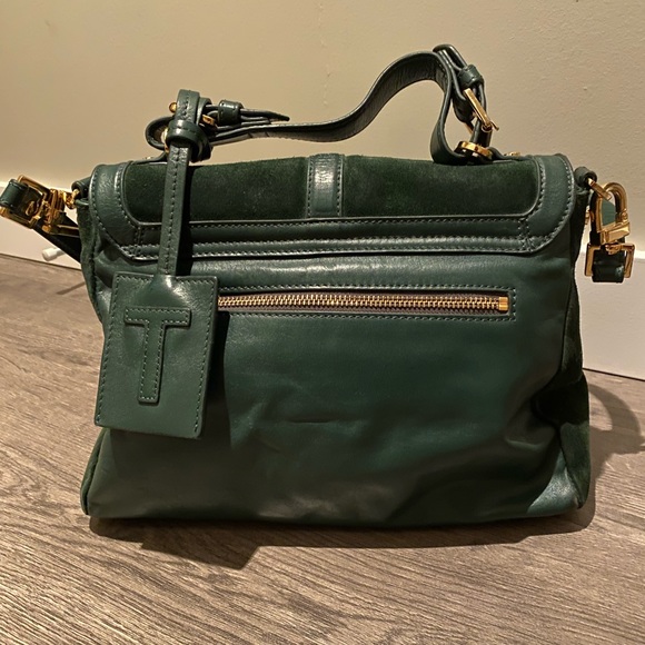 Tory Burch 797 Suede Medium Satchel - Picture 2 of 7